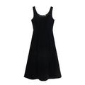 Women Clothing Spring Hepburn Boutique Thick Velvet Vest Sleeveless Dress