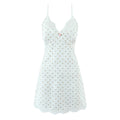 Sexy Spring Blogger Lace Stitching Three Dimensional Small Floral Satin Printing Slip Dress