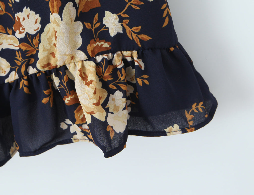 Women Printed Wooden Ear Slim Fit Slimming Spaghetti Straps Dress