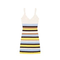 Women Clothing Women Striped Knitted Short Strap Dress