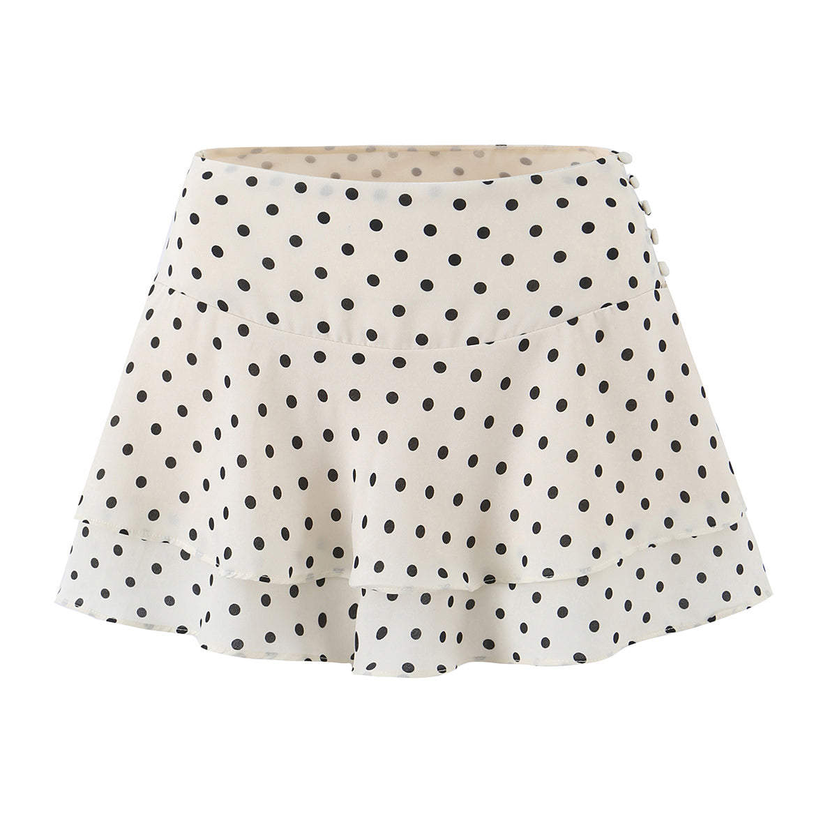 Sexy Polka Dot Brace Top Elegant Slim Fit Bandage Dress Lotus Leaf Skirt Sexy Two Piece Set for Women