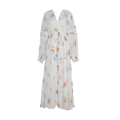 Women Country Style Long Sleeved Fitted Printed Dress That Flatters The Figure And Makes One Look Slimmer