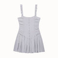 Women Clothing Summer Casual Chic Fluffy Embroidered Strap Short Dress