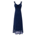 Sweet Ruffled Floral Dress Summer Waist Controlled Slim Fit Slimming Vacation Maxi Dress Women