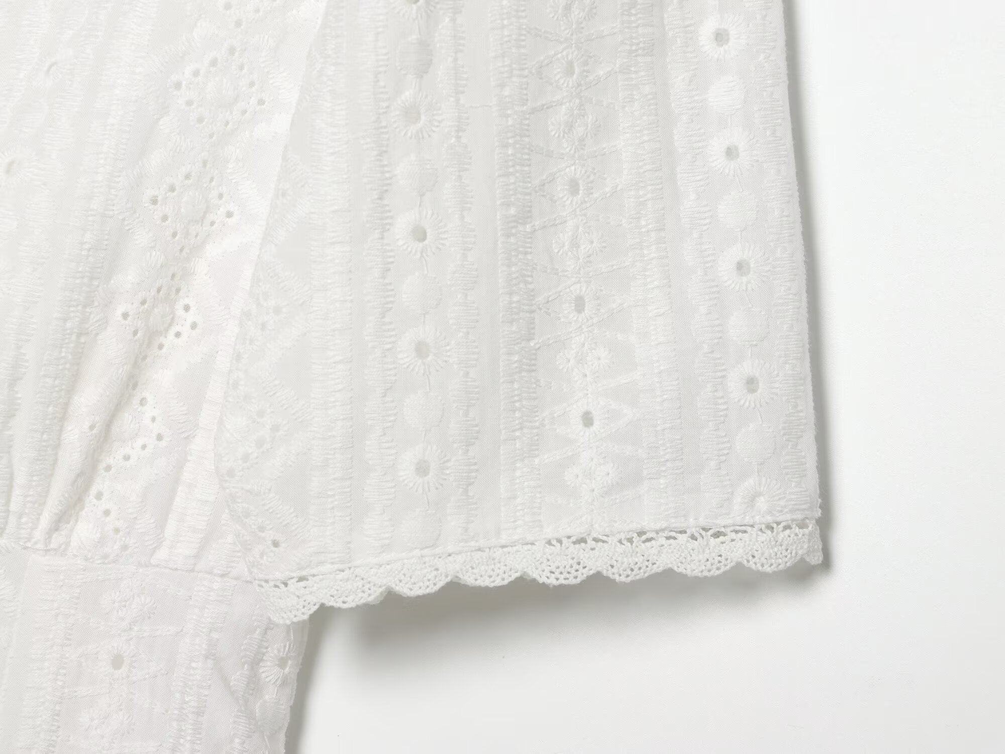 Women Clothing Fashionable Hollow Out Cutout Embroidered Short Dress