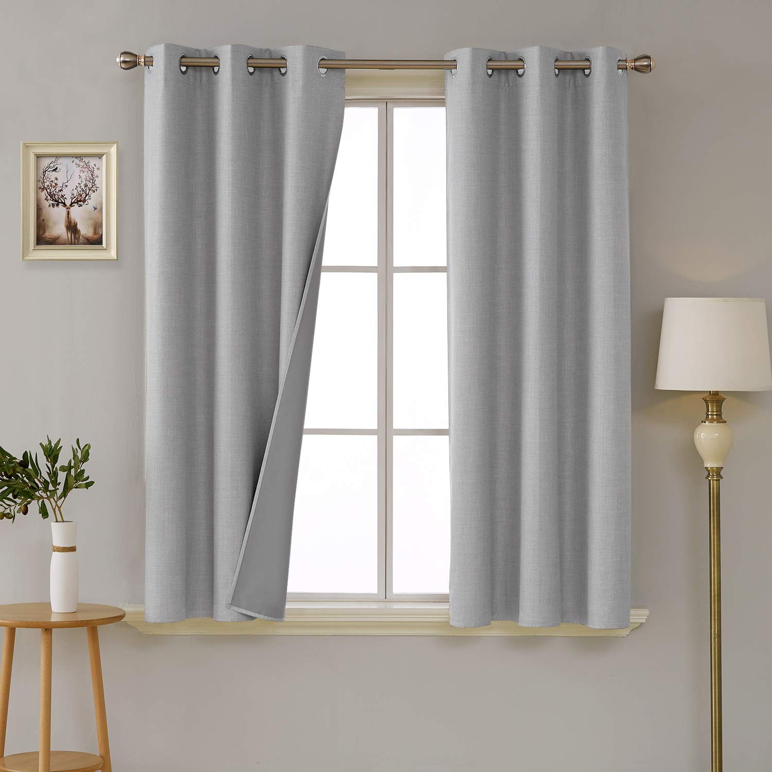 Blackout Thermal Insulated Curtains, 2 Panels