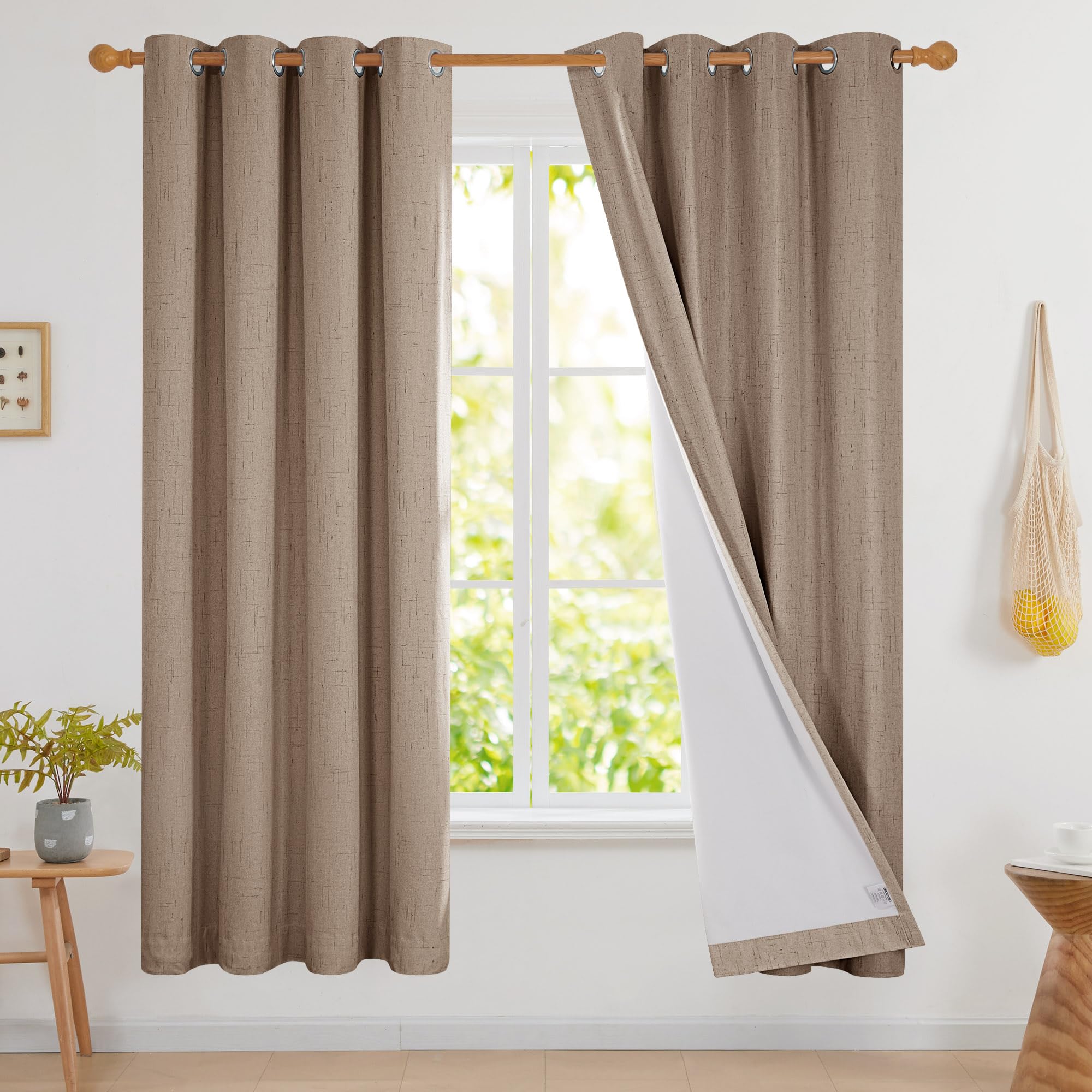 Blackout Thermal Insulated Curtains, 2 Panels