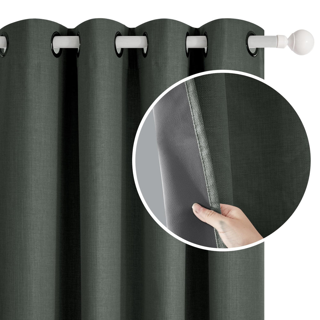 Blackout Thermal Insulated Curtains, 2 Panels
