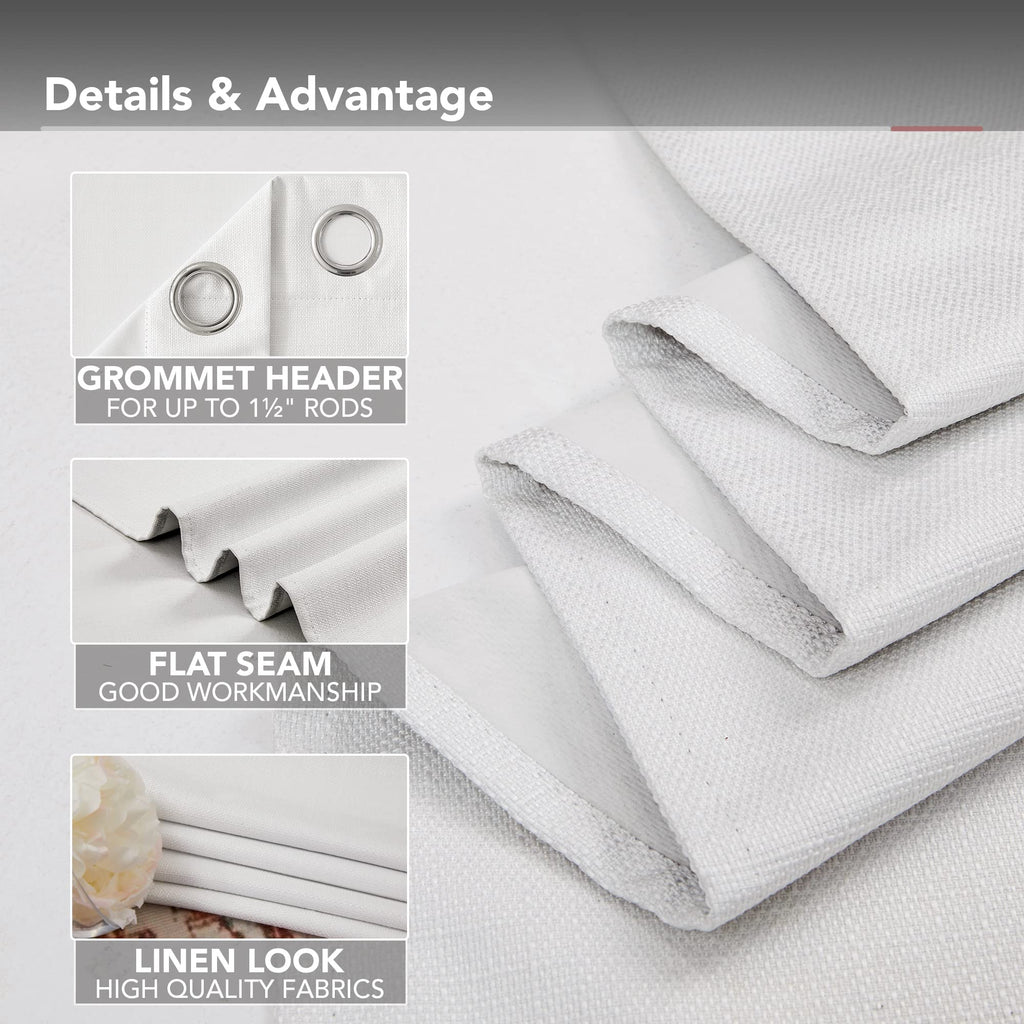 Blackout Thermal Insulated Curtains, 2 Panels