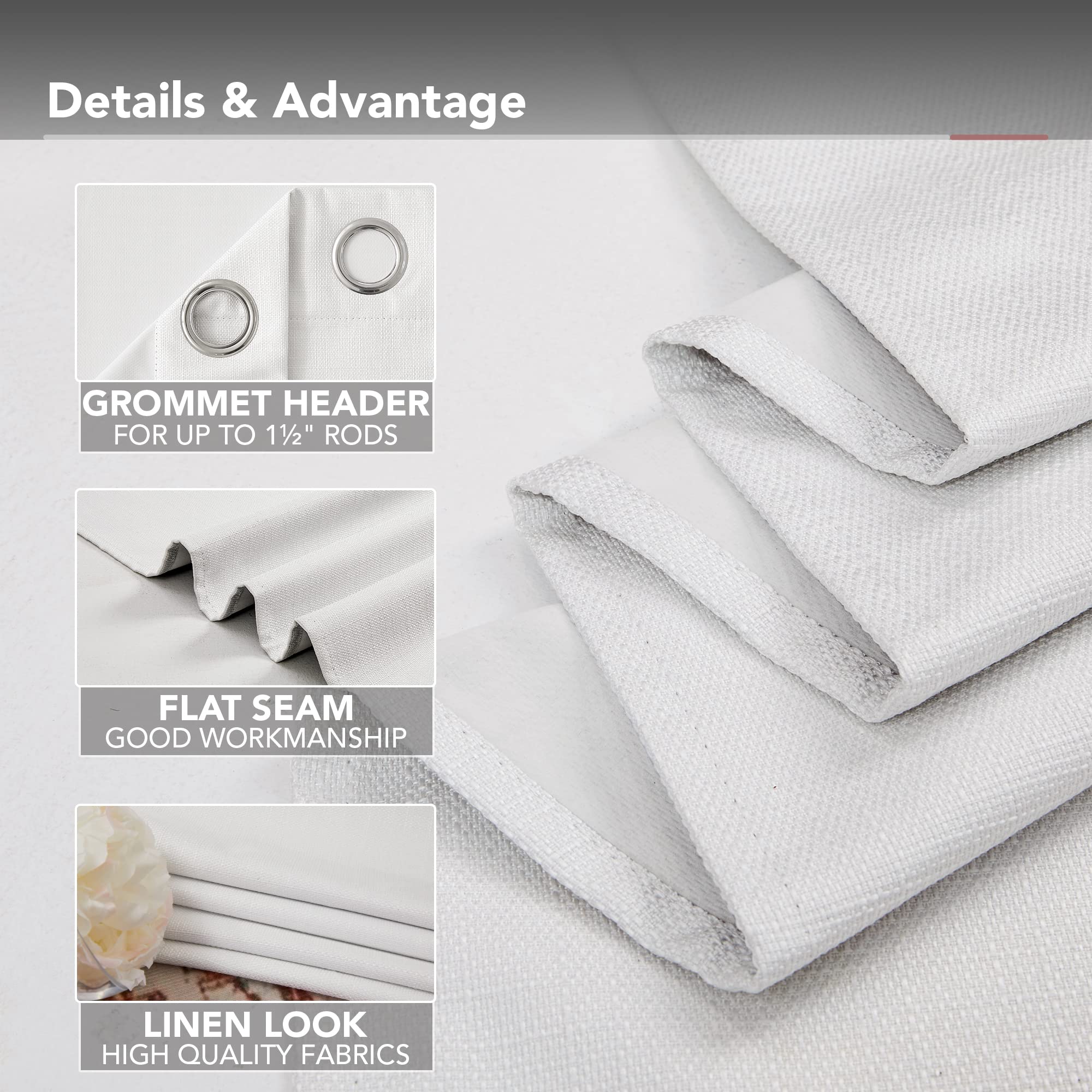 Blackout Thermal Insulated Curtains, 2 Panels