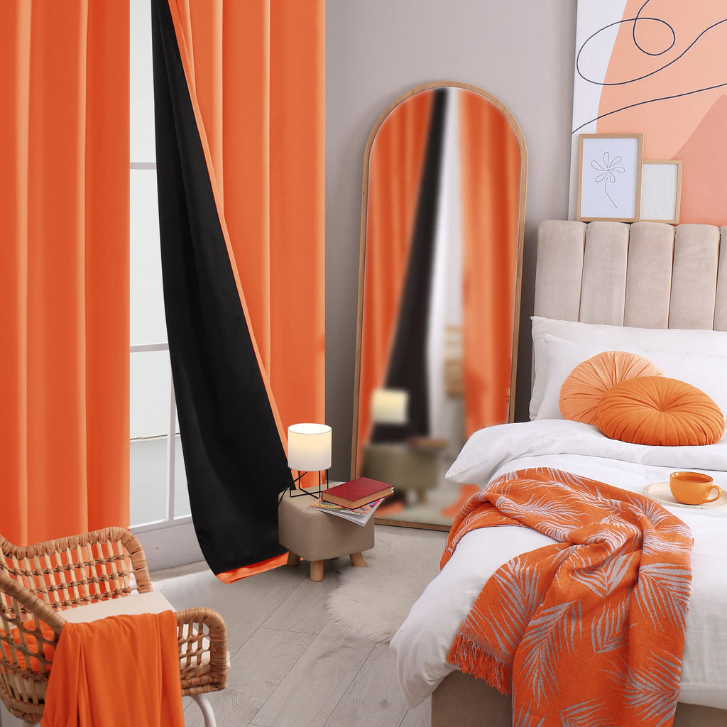 Thermal Insulated Blackout Drapes, 52x108 Inch, 2 Panels