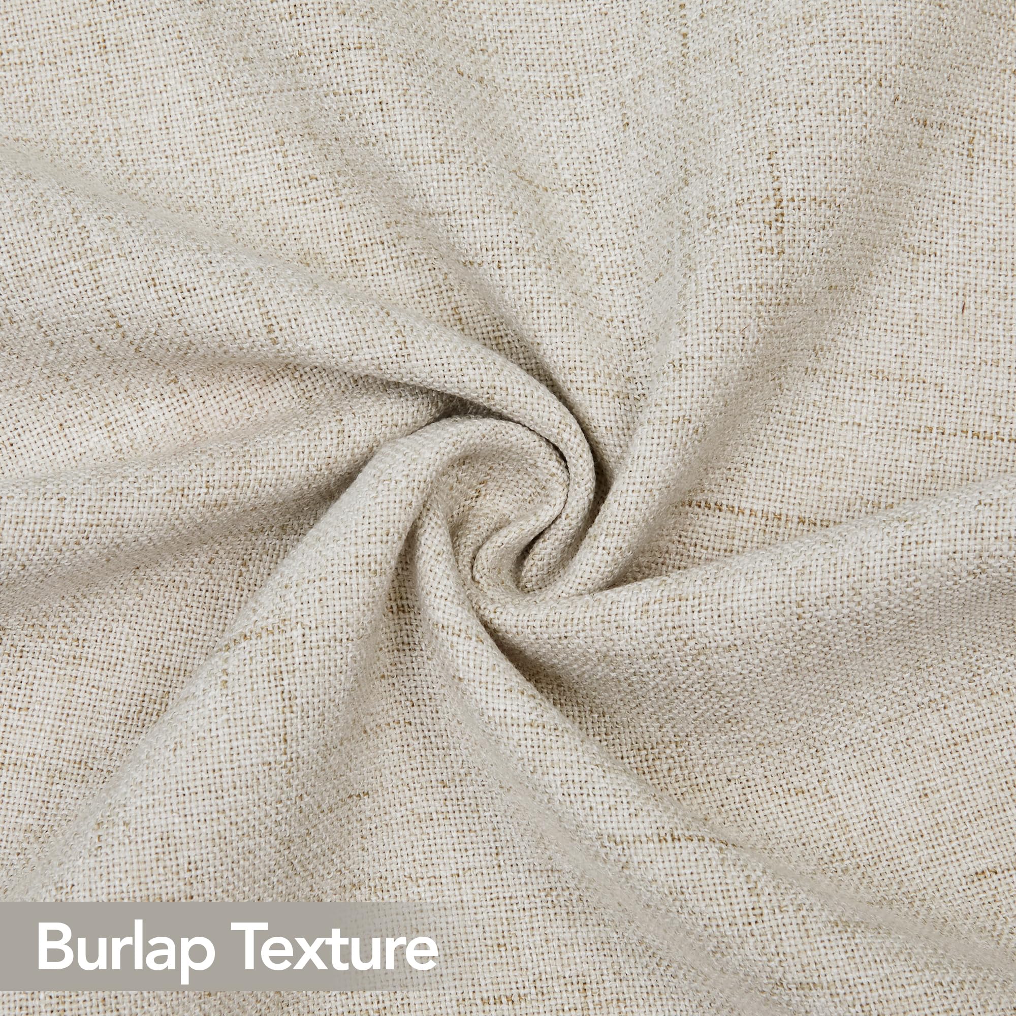 Decorative Linen Throw Pillow Covers, 18x18 Inch, 4 PCS