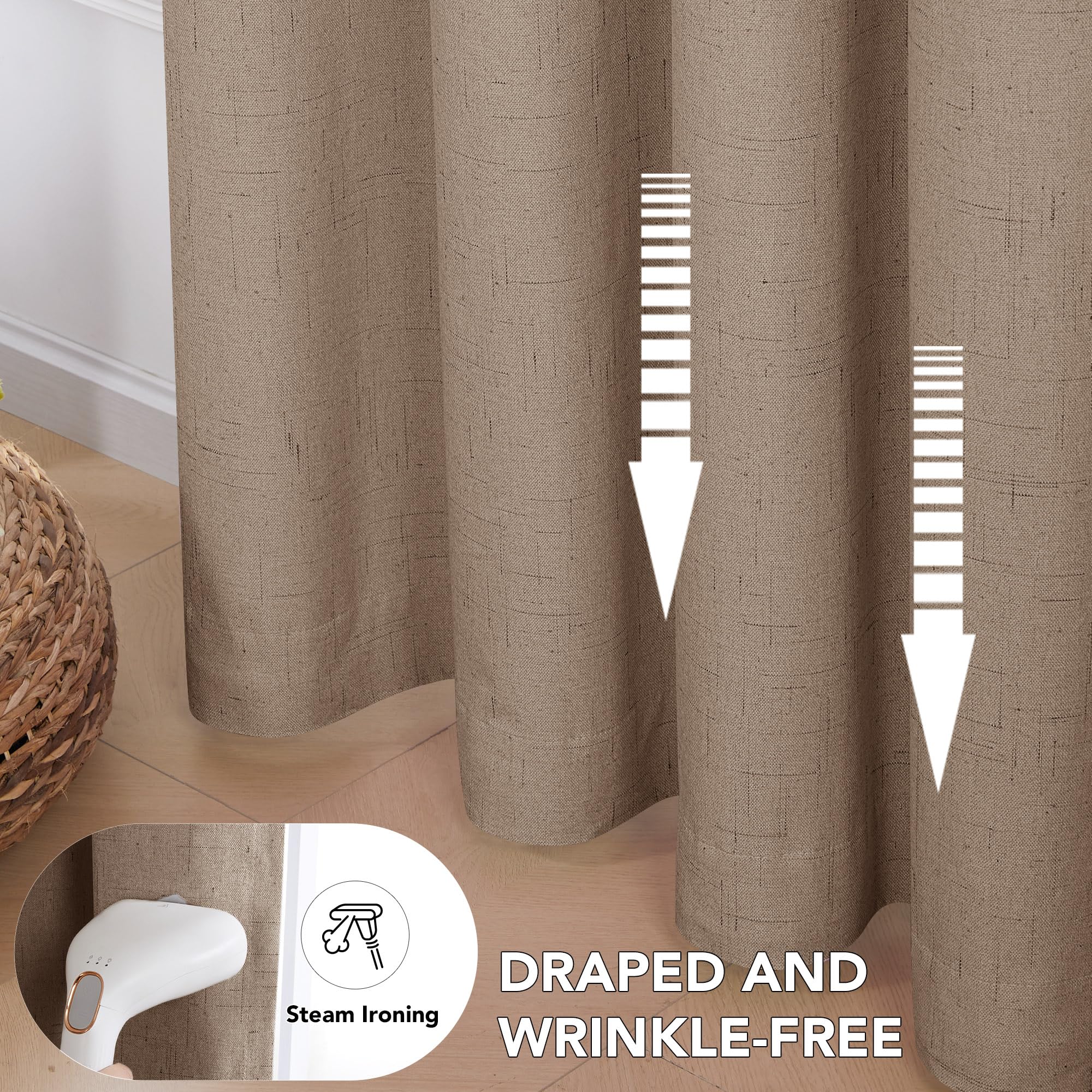 Blackout Thermal Insulated Curtains, 2 Panels