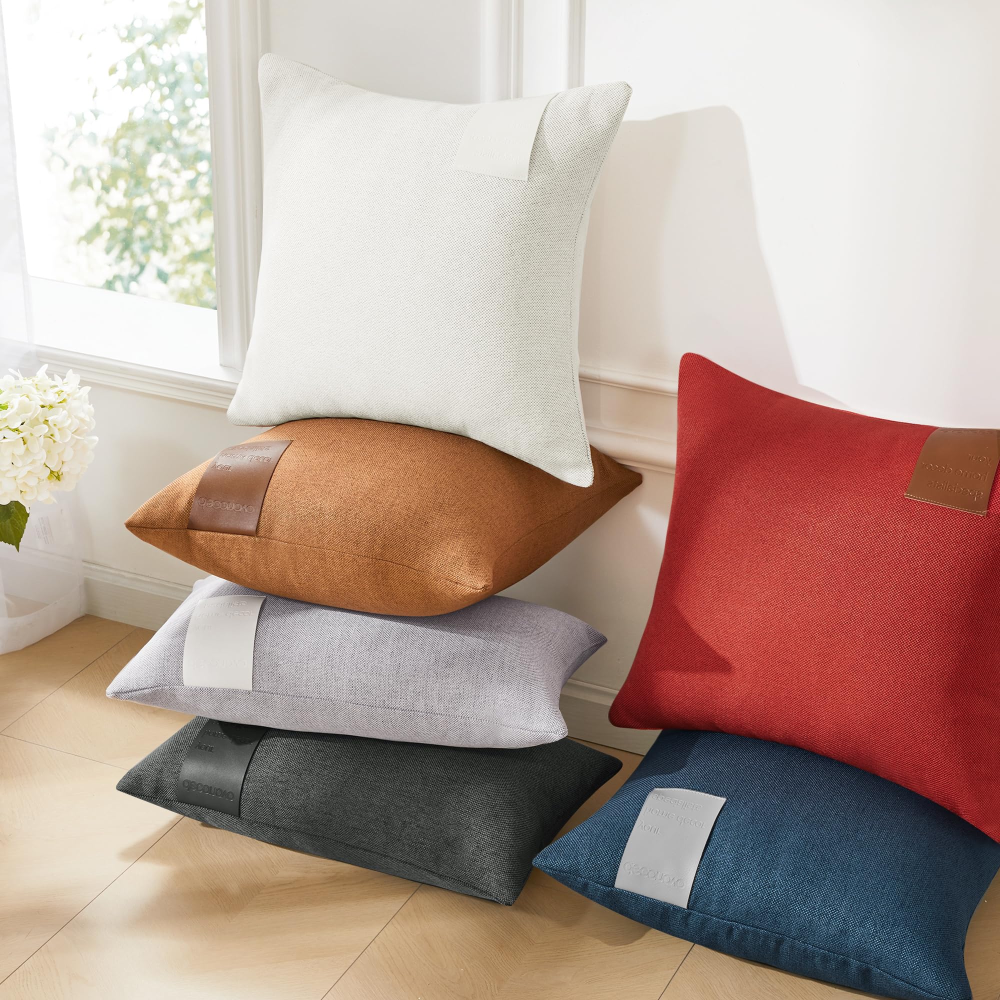 Saddle Brown Lumbar Pillow Covers, 2PCS