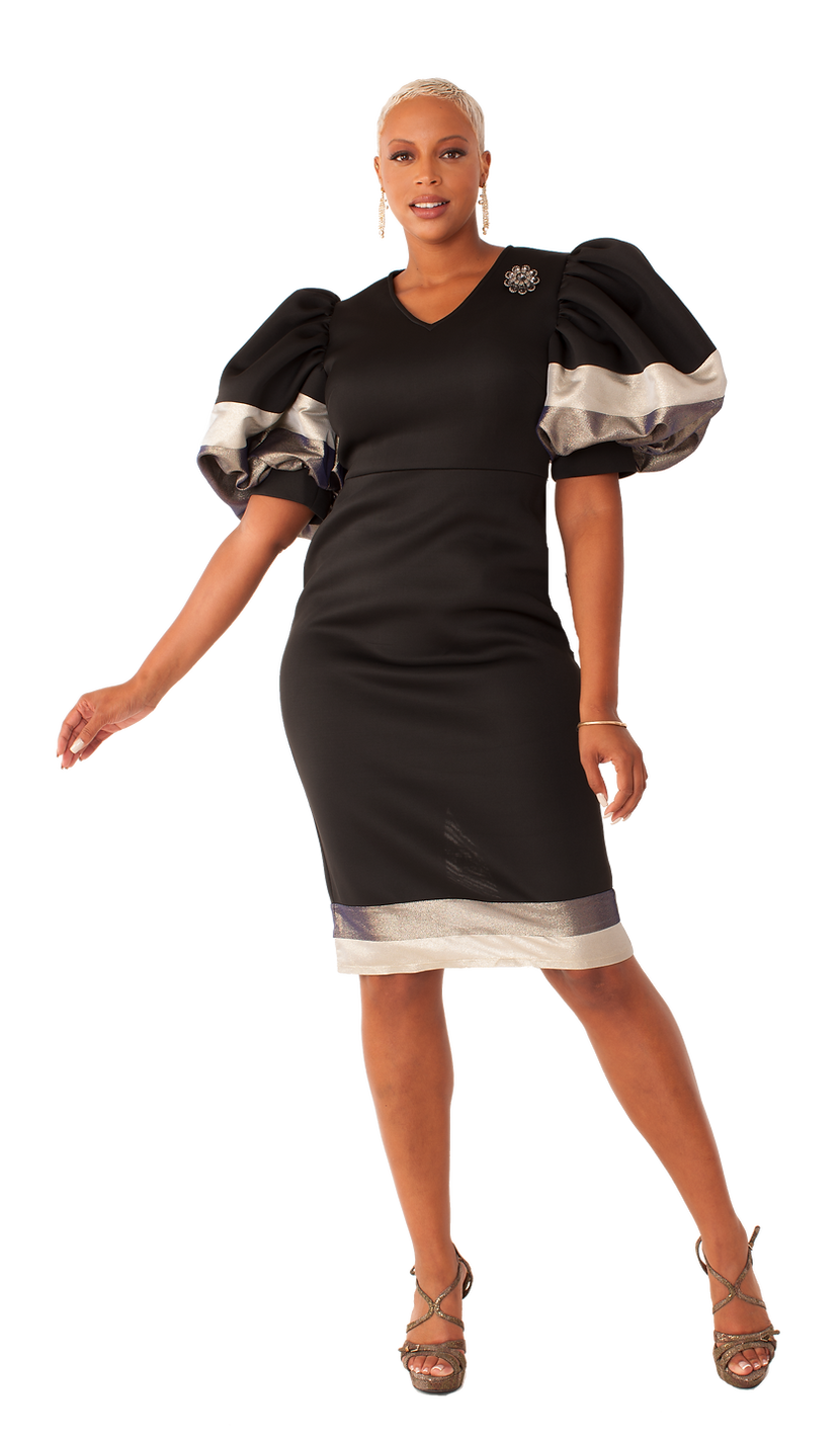 For Her Women Dress 82141C-Black
