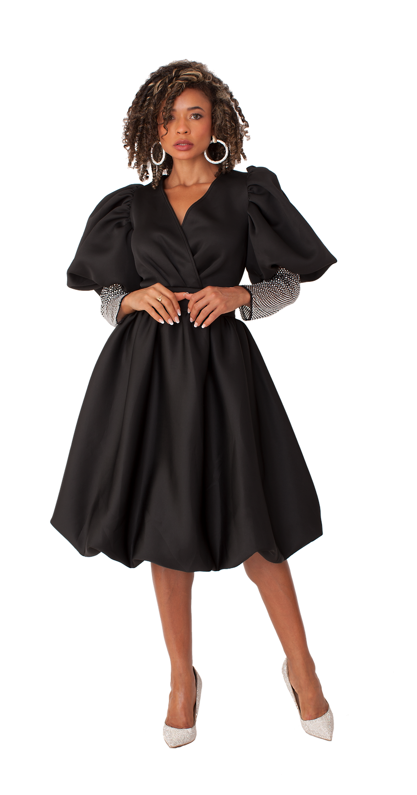 For Her Women Dress 82217C-Black