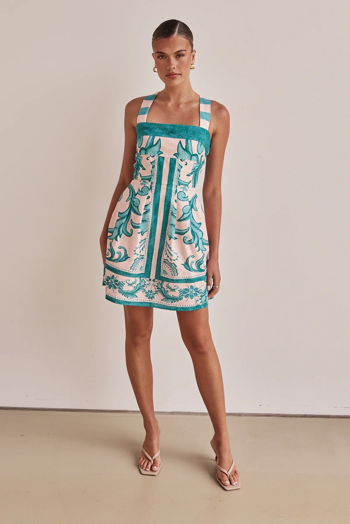 Summer Women Cami Dress Printed Suspender