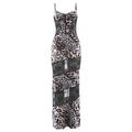 Spring Women Clothing Suspenders Leopard Print Lace Stitching Sexy See through Dress