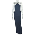 Solid Color Elegant Women Dress Elegant One Step Low Waist Hip Dress Halter Sleeveless Backless Maxi Dress