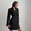 Sweet Cool Business Dress Spring Summer Office Waist Slimming Dress for Women