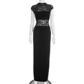 Women Clothing Autumn Winter Sexy Slim Fit Fashionable Lace Turtleneck Back Slit Sheath Dress