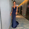 Sexy V neck Backless String Strap Dress Cocktail Evening Maxi Dress