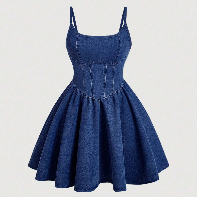 Women Clothing Sweet Spaghetti Strap Dress Casual Cute Dress Source