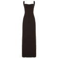 Women Summer Sexy Big Backless Solid Color Basic Dress Sheath Dress