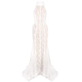 Chinese Retro Morning Gowns Bridal Wedding Toast Dress White Dress Cheongsam Slim Fit Evening Dress