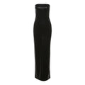 Women Clothing Autumn Winter Graceful Fashionable Sexy Backless Slim Fit Split Tube Top Dress Women