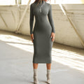 Sexy Advanced Long Sleeved Hip Dress Women Clothing Autumn Winter
