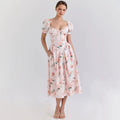 Spring Summer Dress Artistic French Fresh Printing Women Wear