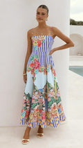 Women Positioning Printing Swing Camisole Dress