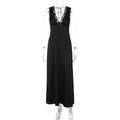 Women Clothing Winter Sexy Lace Deep V Plunge Strap Slim Fit Backless Dress