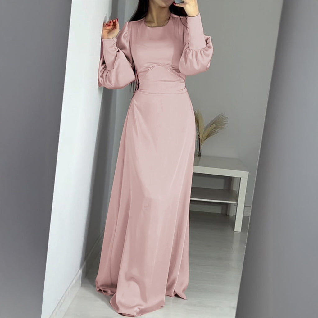 Women Clothing Autumn Elegant High End Long Sleeve Dress