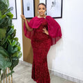 Sequined Office Sequ Dress Party Cocktail Maxi Dress Evening Dress for Women