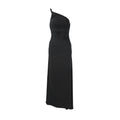 Women Clothing Summer Single Shoulder Sloping Shoulder Pleated Sexy Slim Irregular Asymmetric Dress