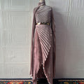 Summer Long Shawl Split Graceful Formal Dress Belt Dress