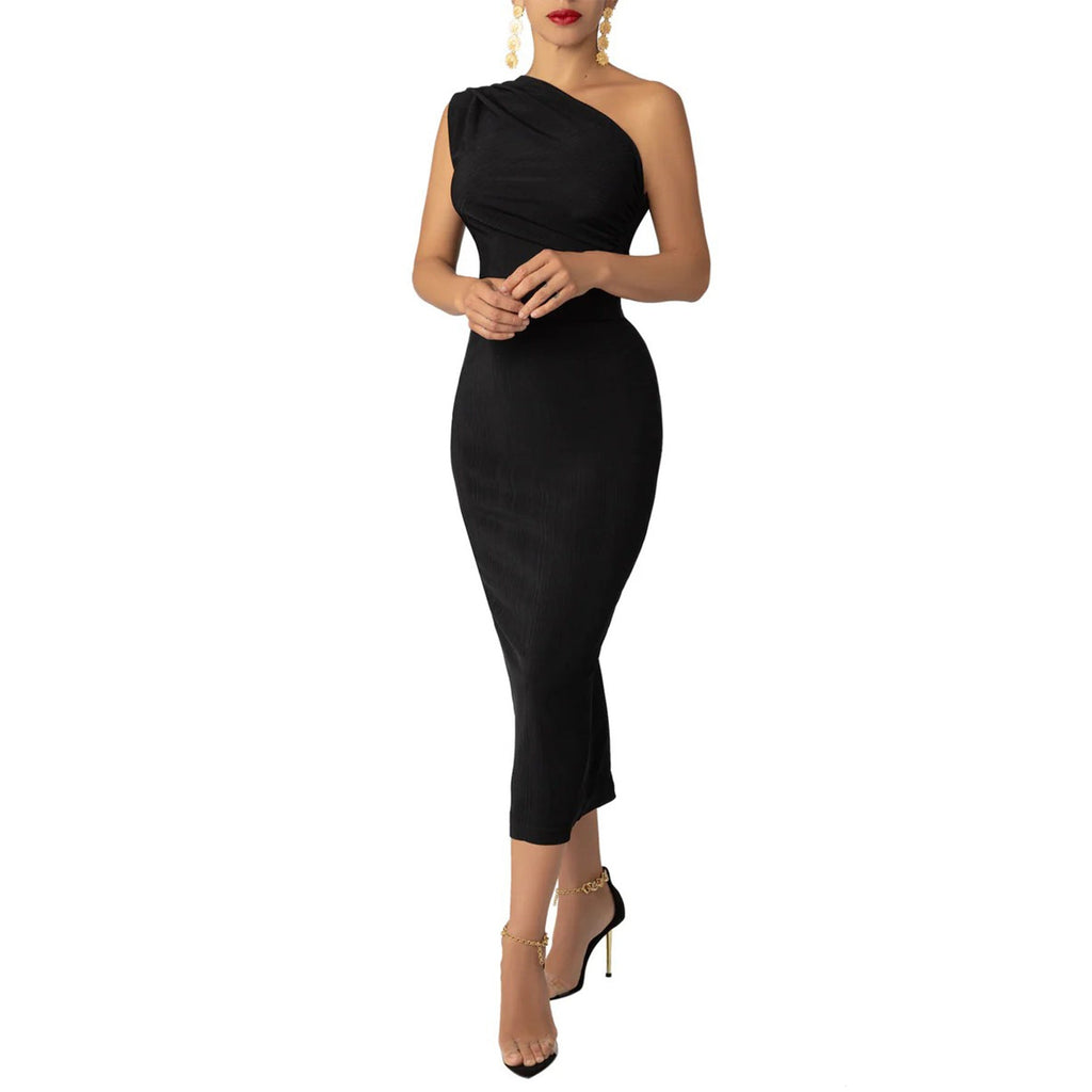 Supply Women Wear One Shoulder Backless Dress