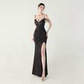 Bead Tube Applique Handmade Beaded Boning Corset Waist Trimming Lace up Satin Evening Dress Cocktail Social Slimming Slim Fit