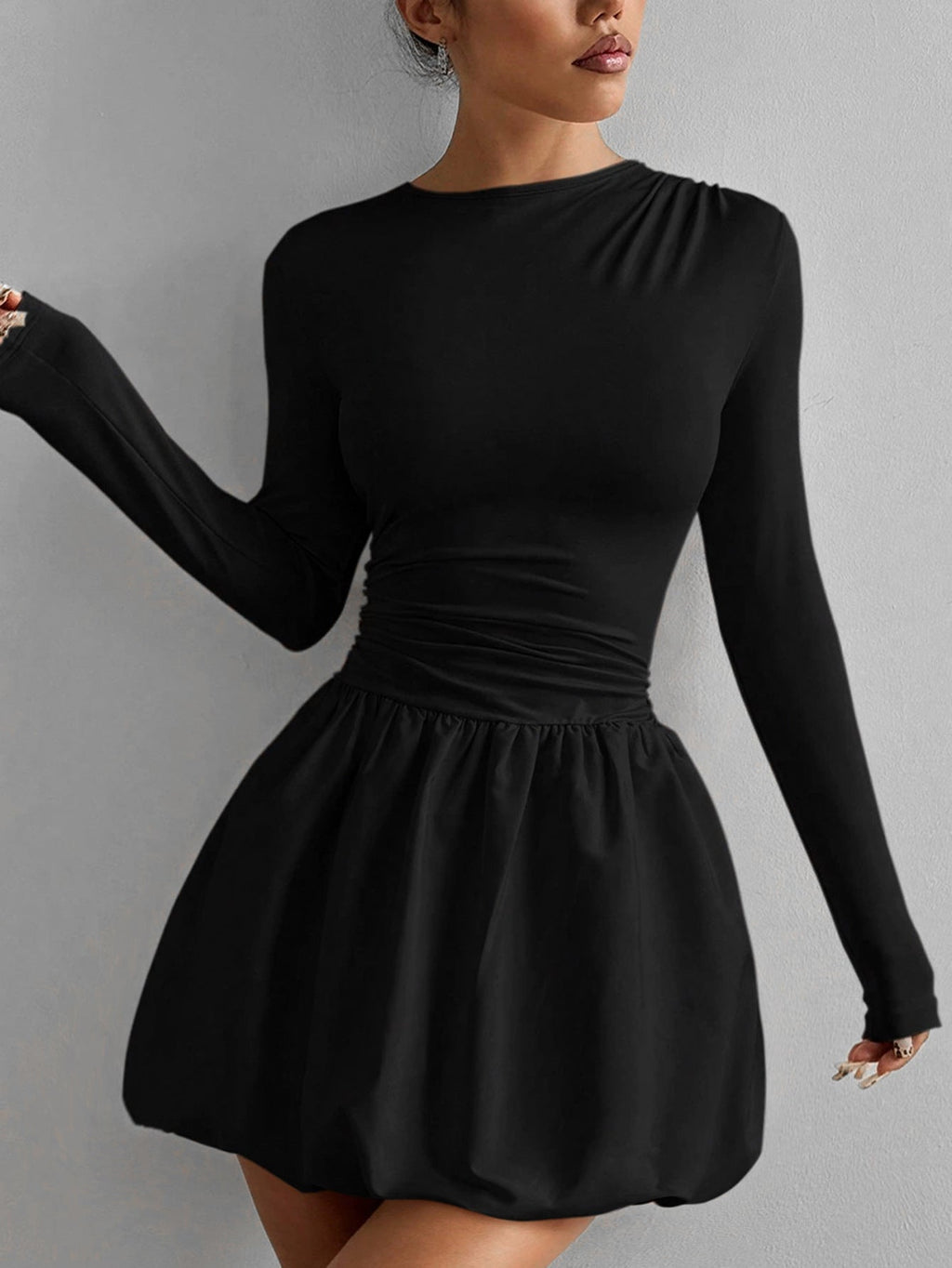 Women Bud Dress Sexy off the Shoulder Solid Color Tube Top Sleeveless