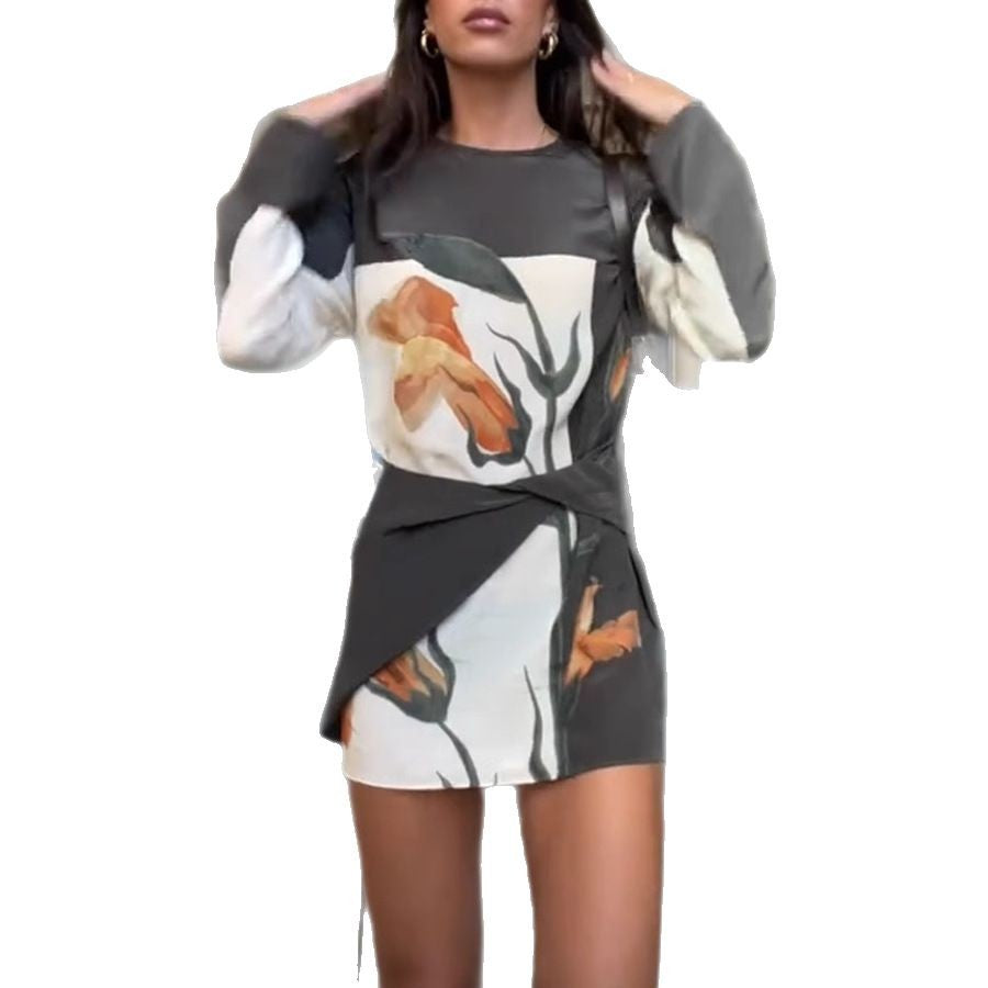 Casual Printing Personalized Design Dress Women