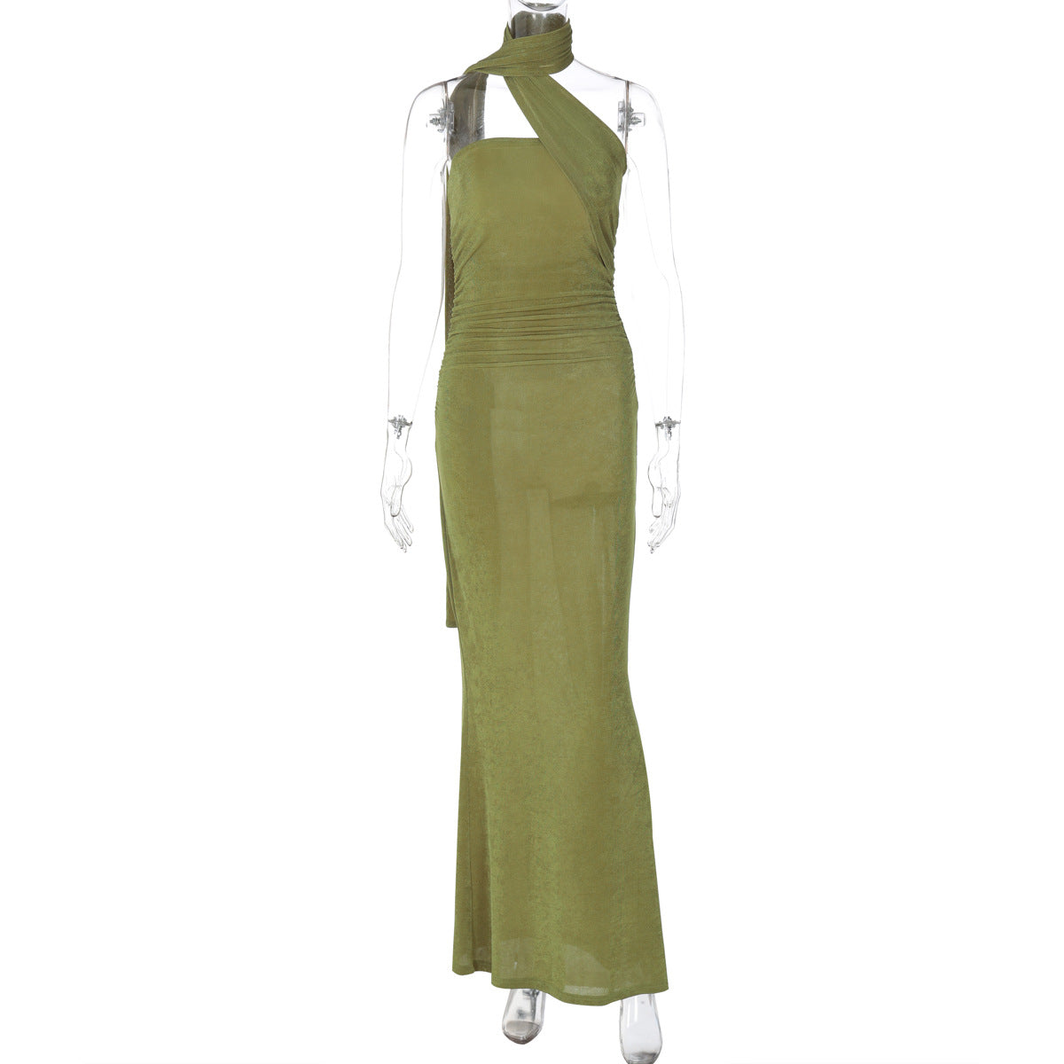 Arrival Women Sexy Tube Top Sleeveless Tall Street Slim Fit Long Ribbon Dress Women