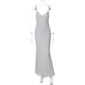 Dot Sexy Deep V Plunge Tube Top Dress Winter Slim Strap Dress