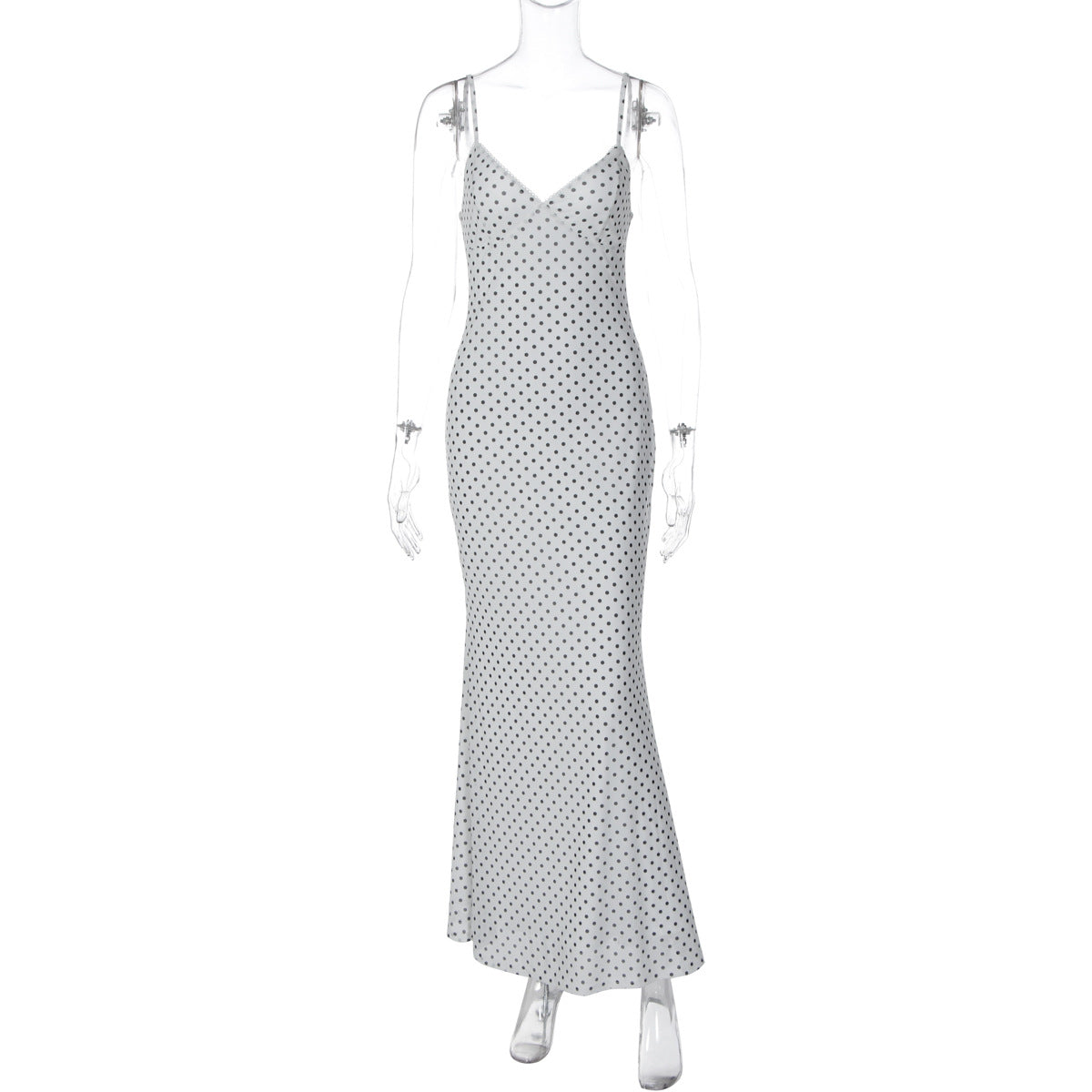 Dot Sexy Deep V Plunge Tube Top Dress Winter Slim Strap Dress