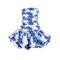Personalized Socialite Dress Spring Tube Top High Waist Pleated Design Pettiskirt Dress Women