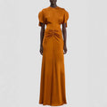 Running Environment Spring Summer Satin Lace-up Sleeveless Dress Casual Vacation Women Dress