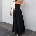 Summer Sexy Sleeveless Tube Top Elegant Slim Fit Dress High Sense Seaside Vacation Black Dress Women