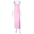 Bow Backless Light Dress Autumn Sexy Strap Dress