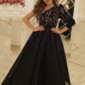 Evening Dress Cocktail Long Black Gold Annual Meeting Host Performance Dress